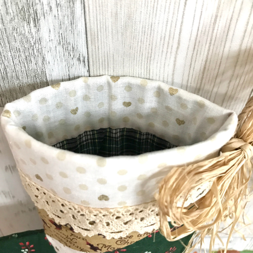 クリスマスブーツ(緑)F⭐パッチワーク その他インテリア雑貨 tsug-mug