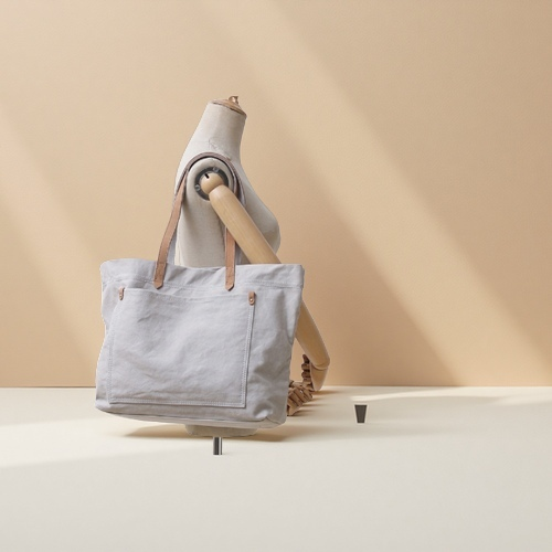 トートバッグ 帆布 大容量 革 肩掛け ショルダーバッグ 　/ 2WAY　/ 7104