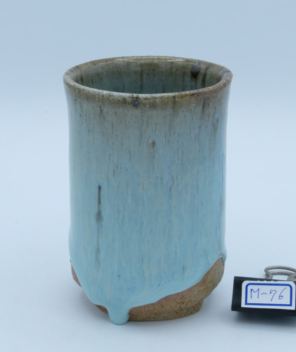 ビアーカップ・フリーカップ　斑唐津「斑碧(まだらあお)」 ビアーカップ・フリーカップ 斑唐津「斑碧(まだらあお)」 ビアグラス