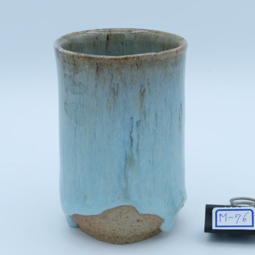 ビアーカップ・フリーカップ 斑唐津「斑碧(まだらあお)」 ビアグラス