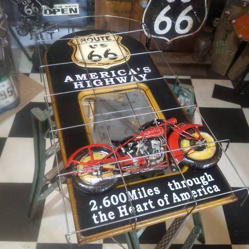 アメリカン ウォールデコレーションミラー ルート66