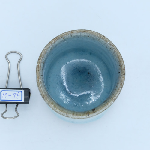 ビアーカップ・フリーカップ 斑唐津「斑碧(まだらあお)」 ビアグラス  