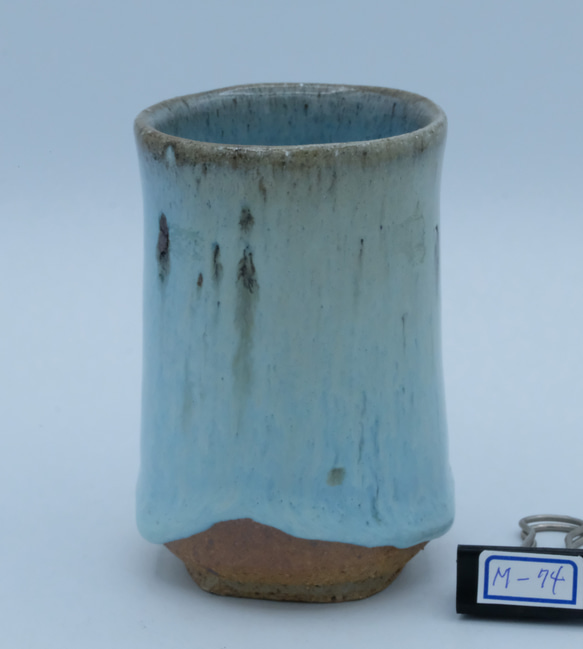 ビアーカップ・フリーカップ　斑唐津「斑碧(まだらあお)」 ビアーカップ・フリーカップ 斑唐津「斑碧(まだらあお)」 ビアグラス