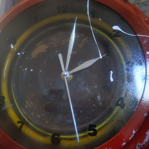 アメリカンガレージ クロック ネオン管 置き時計 アメリカン雑貨