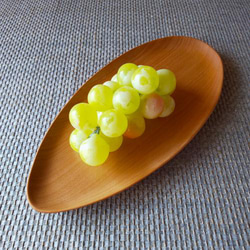 木のオーバル皿（桜材）【桜ハンドメイド2024】 4枚目の画像
