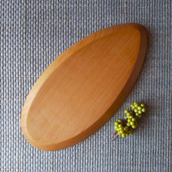 木のオーバル皿（桜材）【桜ハンドメイド2024】 2枚目の画像