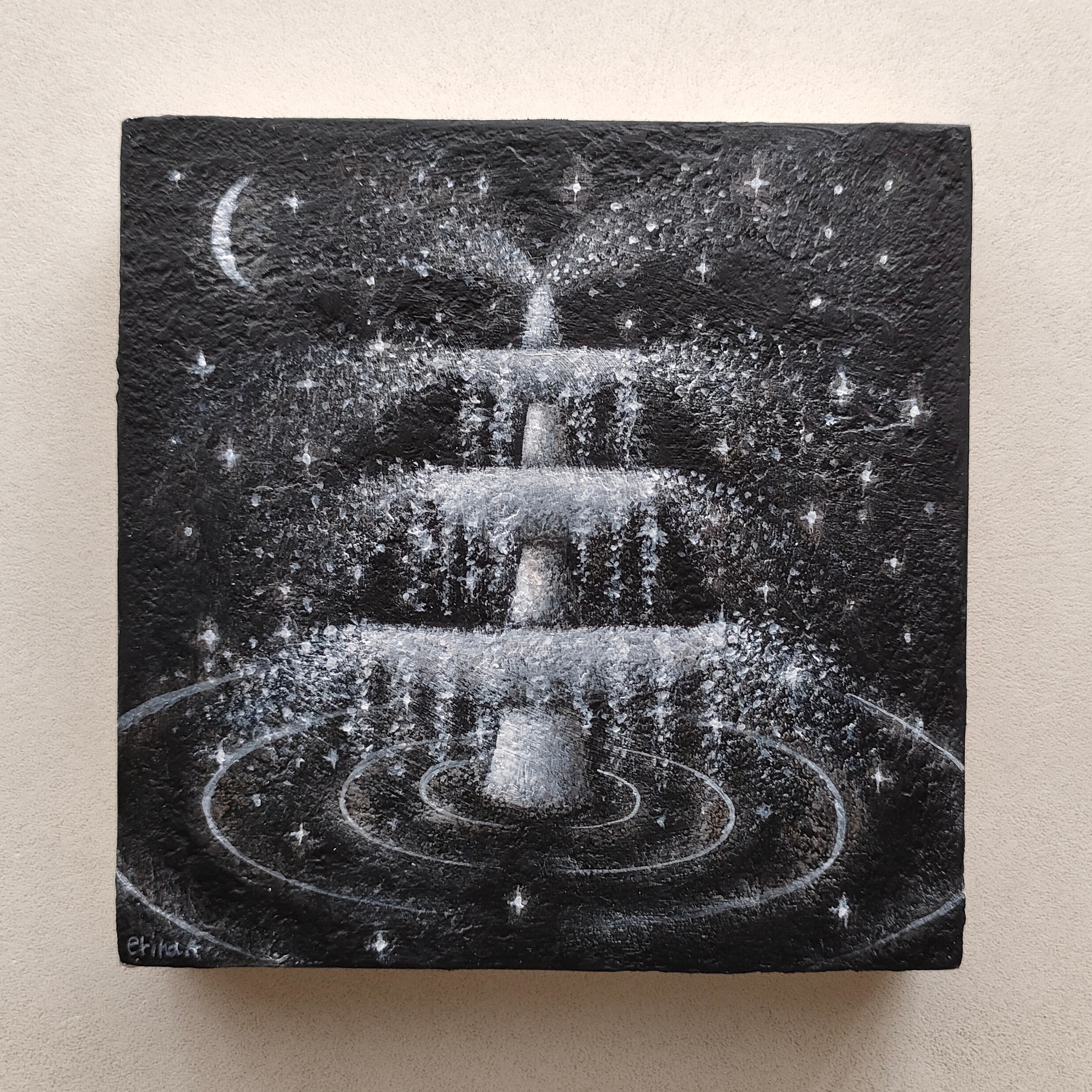 ミニ原画「水しぶき」