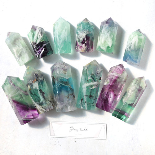 エンジェルフェザーフローライト 置物 エンジェルフェザーフローライト｜7月7日新着 | premium stone gallery