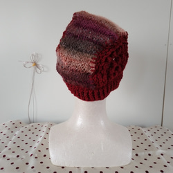 スーパーイマジネーションという糸に、花モチーフを編みつけた、帽子～～！！Ｄ 3枚目の画像