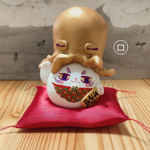 精麻巳様大サイズ　小判3枚　卵3個つき　座布団は付きません　ご注文受けてから作成 精麻巳様大サイズ 小判3枚 卵3個つき 座布団は付きません ご注文