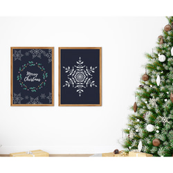 シンプルなツリー | クリスマスポスター | n4113 | サイズ選択 | 光沢紙 3枚目の画像