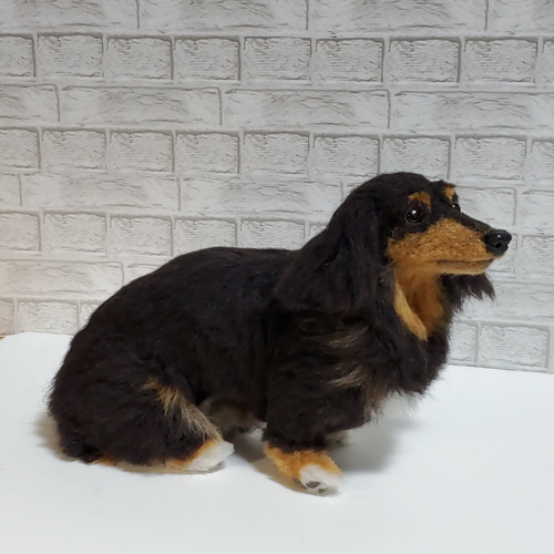 羊毛フェルトオーダーメイド、受注制作、羊毛フェルト犬、ペットロス