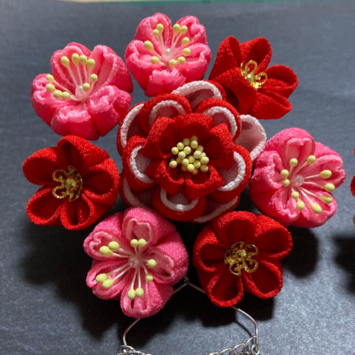 同系オーダー承り中 ⌘ 髪飾り 大振り かんざし〜日本 伝統 つまみ細工〜 同系オーダー承り中 ⌘ 髪飾り 大振り かんざし〜日本 伝統 つまみ細工〜