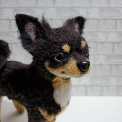 羊毛フェルトオーダーメイド、受注制作、羊毛フェルト犬、ペットロス 2枚目の画像