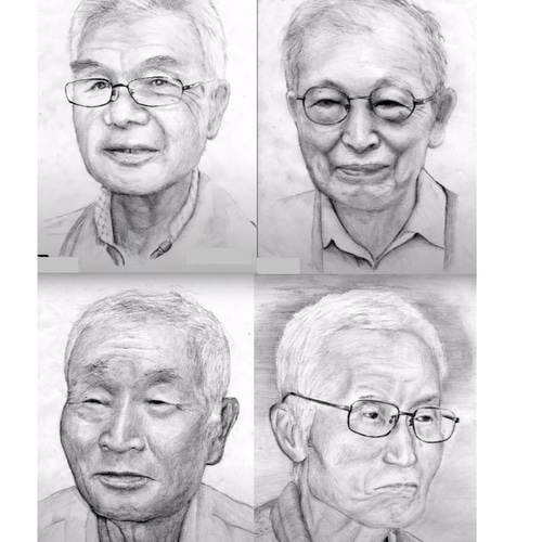 sgk39/写真を手描き鉛筆画に/オーダーメイド/シゲじい工房 ネックレス