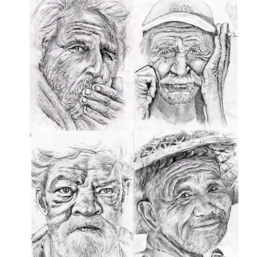 sgk39/写真を手描き鉛筆画に/オーダーメイド/シゲじい工房 ネックレス