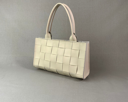 レザー編み込みハンドバッグ ヴィンテージ ハンドメイド 487fabae3823390b882da09f8f2a99