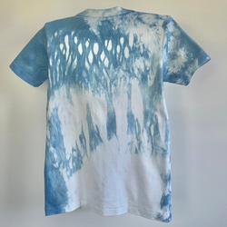 藍染クルーネックTシャツ・樹（半袖レディースXS） 2枚目の画像