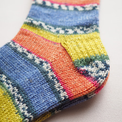 手編みの靴下（Opalソックヤーン・ビューティー） 6枚目の画像