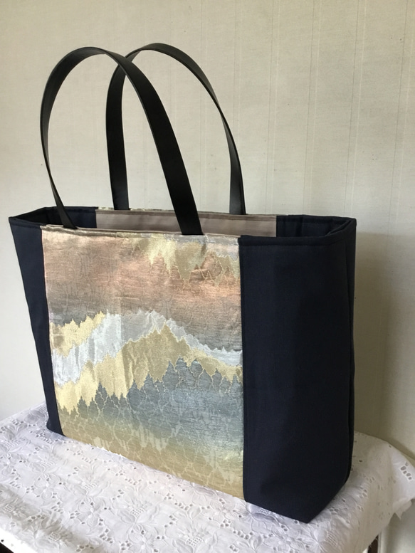 ハンドメイド・リメイク帯・トートバッグ・大きめ・大容量・お