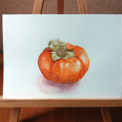 原画】柿 03【水彩画】 絵画 muchiko 通販 16726761｜Creema