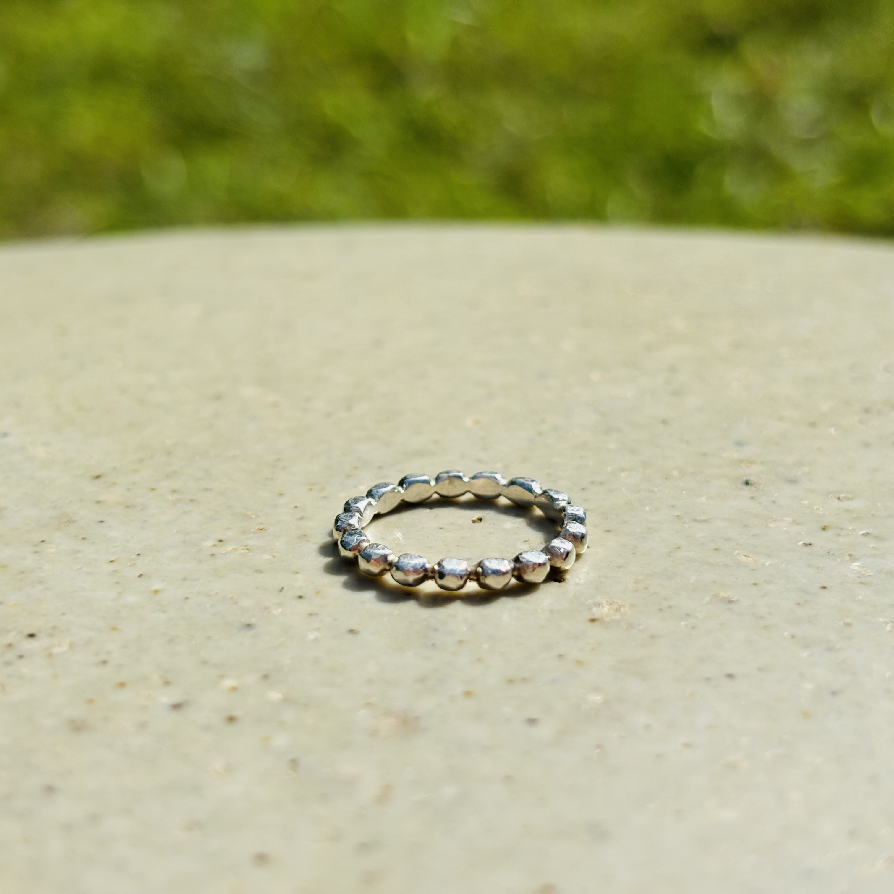 silver950 tiny seed ring