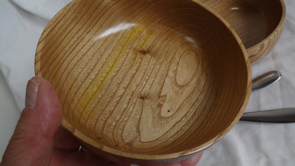 栗の木のペア重ね皿 9枚目の画像