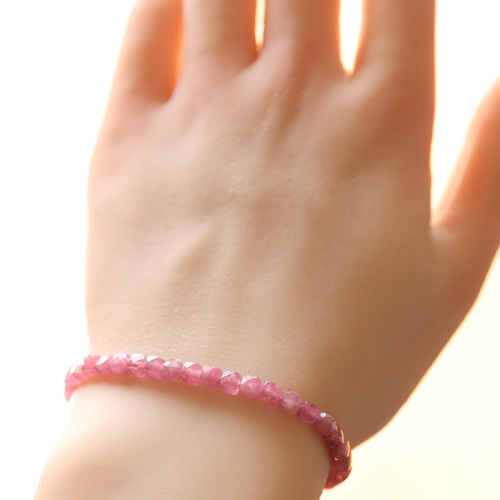 ete. K18YG. ブレスレット　　ピンクトルマリン ete. K18YG. ブレスレット ピンクトルマリン