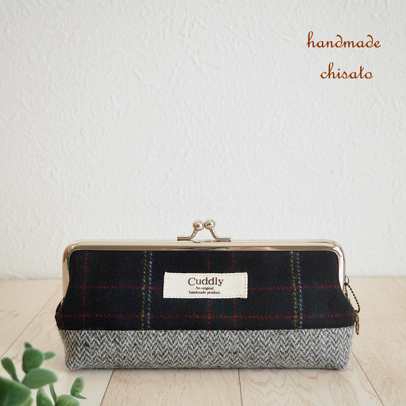 ラスト1個! 少し大きなサイズ * 秋冬用 タータンチェックが可愛い  