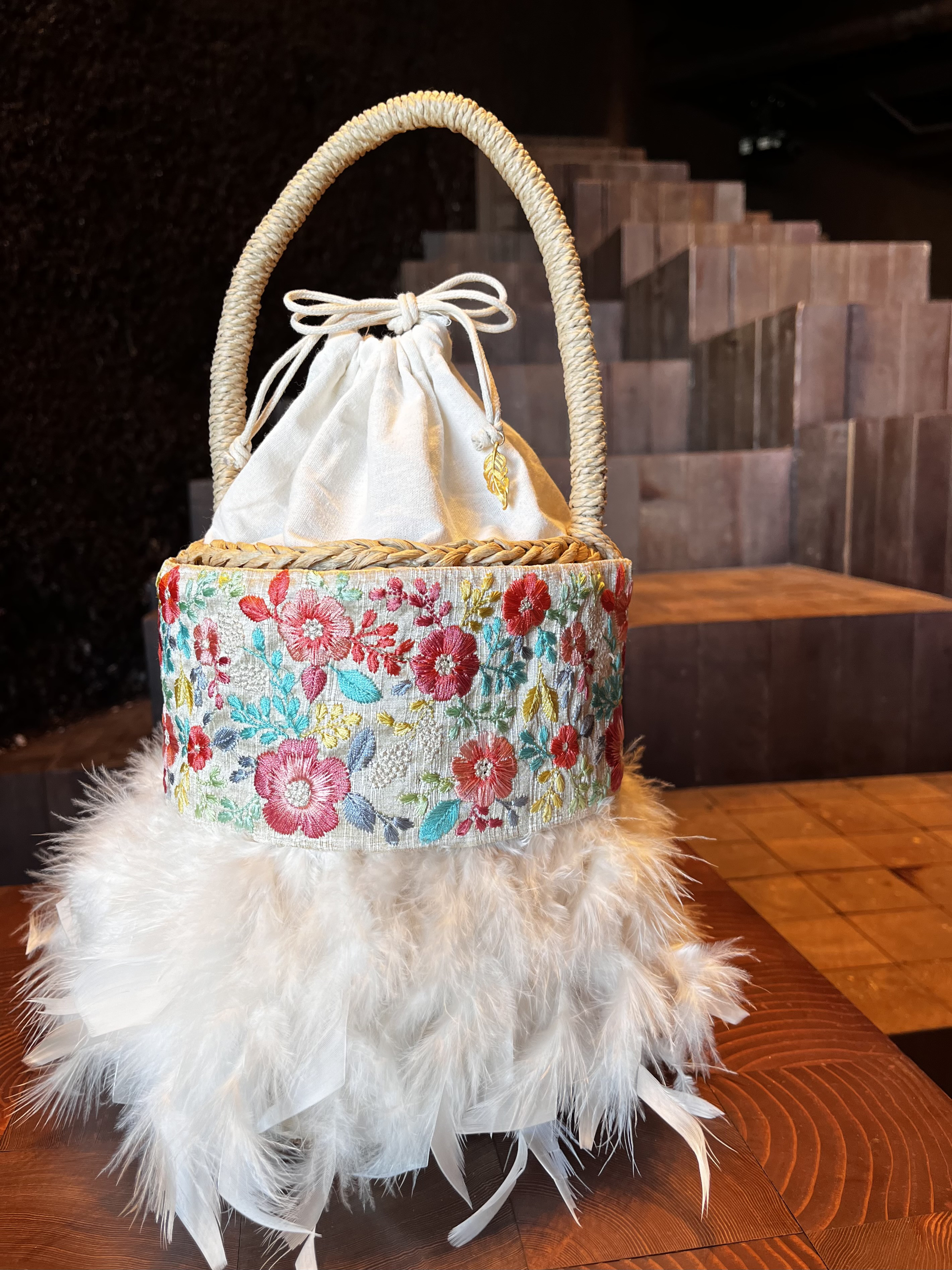 【オーダー】フェザーカゴバッグ