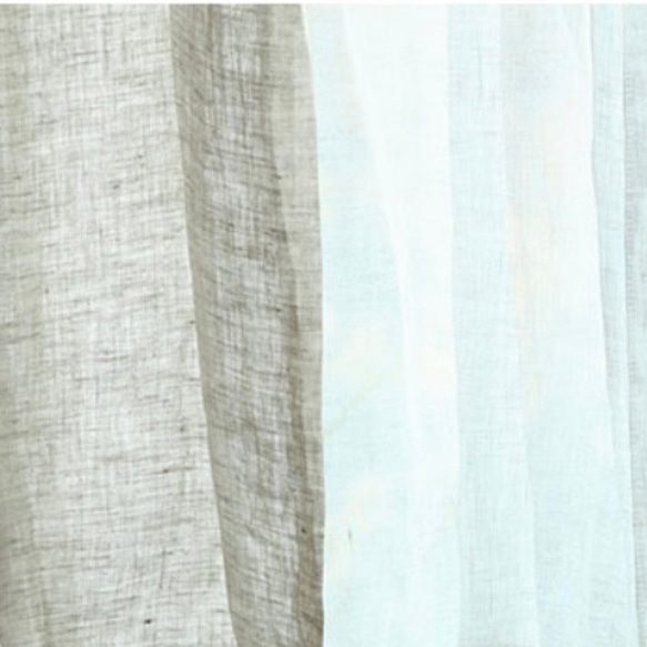 210巾 リネンのカーテン マルチクロス テーブルクロス 麻　生成 白 ベージュ ホワイト エクリュ マルチカバー 薄地 1枚目の画像