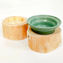 &lt;只賣原木&gt; Nyan馬克杯！健康水碗非常適合！新鮮高野真木原木碗飯桌食品碗 第1張的照片