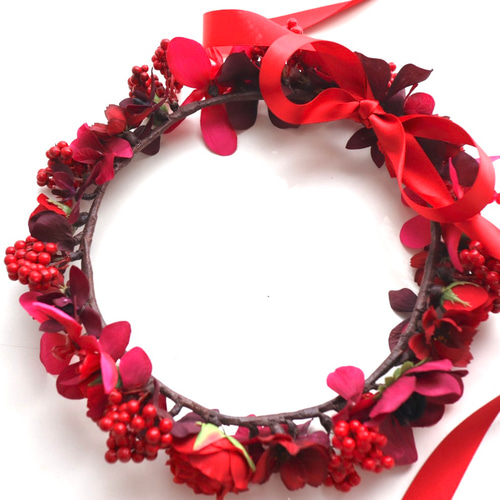 花かんむり♡リストレット♡ 赤♡ピンク Amazon.co.jp: 花かんむり 花冠 花かんむり 赤 バラ ヘッド