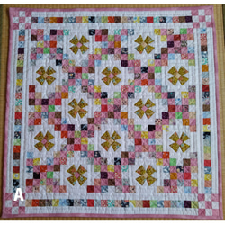 星形柄パッチワークキルトのタペストリー タペストリー・壁掛け