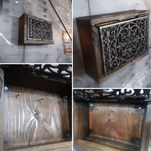 シャビーな収納ボックス ウッドボックス② コベントアイアン キーボックス シャビーな収納ボックス ウッドボックス② コベントアイアン キー