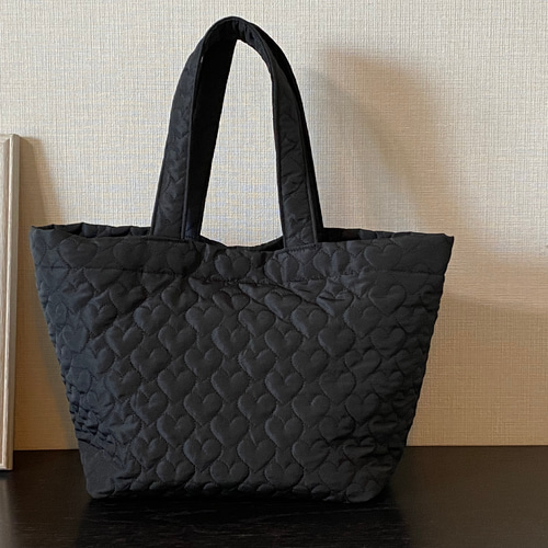 ネットで注文 ハート キルティング 大きめ ヌビ トートバッグ マザーズバッグ トートバッグ ゆみハンドメイド 通販｜Creema(クリーマ) 16727705 トートバッグ