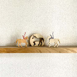 お正月ハンドメイド2026】干支飾り 干支組木 2026「午」 馬 ウマ