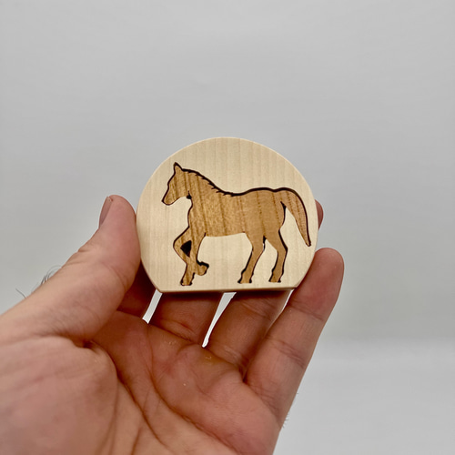 お正月ハンドメイド2026】干支飾り 干支組木 2026「午」 馬 ウマ