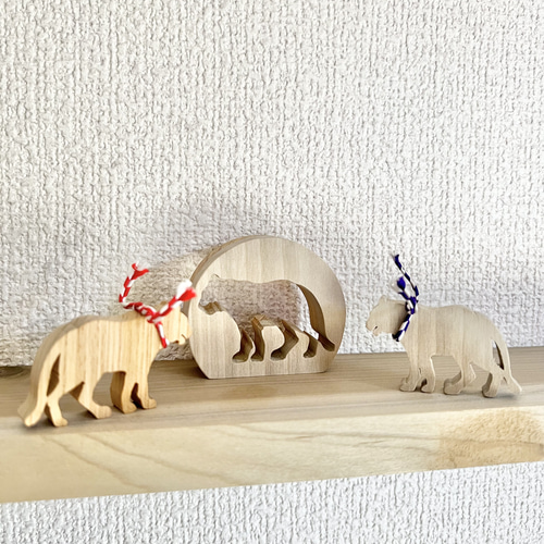 お正月ハンドメイド2026】干支飾り 干支組木 2026「午」 馬 ウマ