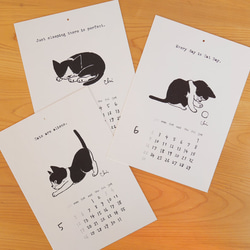 2024くりねこカレンダー“12phrases from cat and me” 3枚目の画像