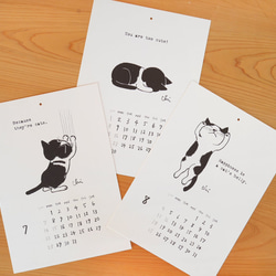 2024くりねこカレンダー“12phrases from cat and me” 4枚目の画像