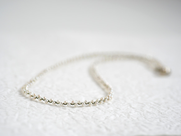 'baby pearl' braid necklace 2枚目の画像