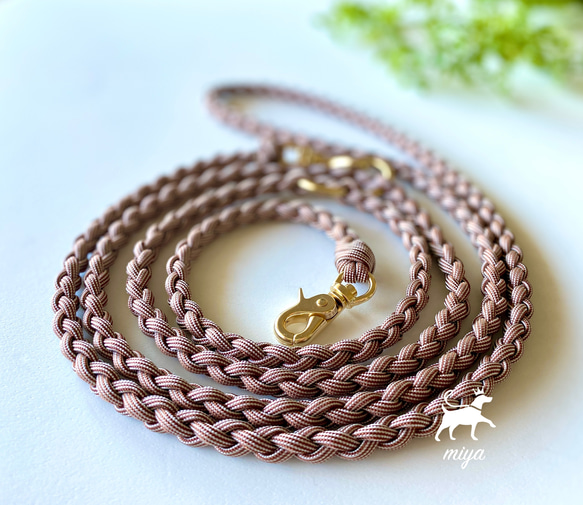 あーたこ　パラコード　カフェリード　首輪 受注制作 パラコードカフェリード リード・首輪 M IYA 通販