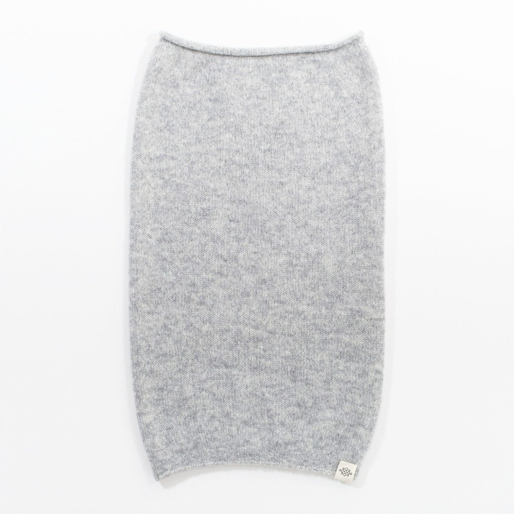 100%カシミヤ ライトウェイトネックウォーマー Grey