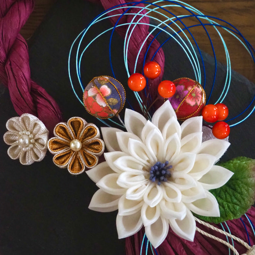 予約販売 2025年 新作 しめ飾り クリスマスから飾れるお正月飾り