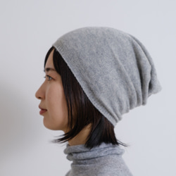 ロロピアーナ　カシミヤ100% ニット帽　ライトグレー 100%カシミヤ ライトウェイトビーニー Grey ニット帽・ビーニー