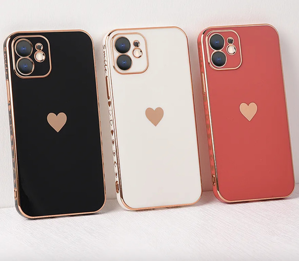 iphone15 iphone15pro 15plus iphone14pro*スマホケース　ハート iPhoneケース 3枚目の画像