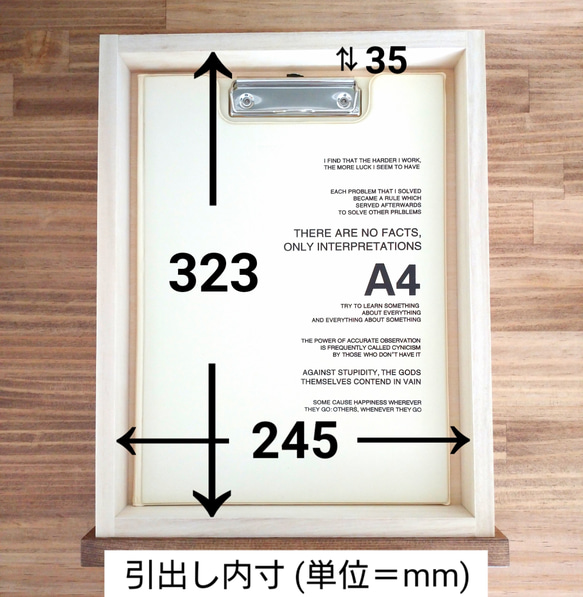 サイズ選択　引出し付きワークデスク【全４色】※受注製作 7枚目の画像