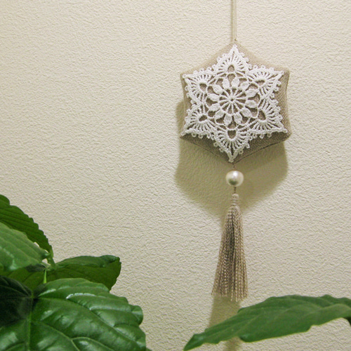 雪の結晶＊オーナメント レース編み その他インテリア雑貨 con te 通販