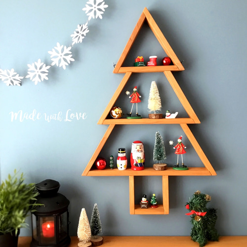 壁掛け【ツリー/ウォールシェルフ】LO/飾り棚/薄型/1021 壁掛けラック